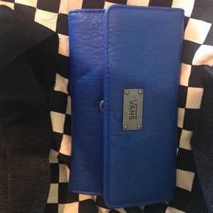 Electric Blue leather Vans wallet (not been used)!